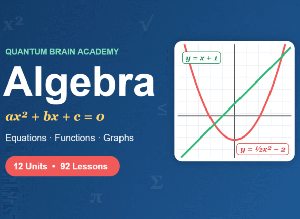 Algebra course – Quantum Brain Academy